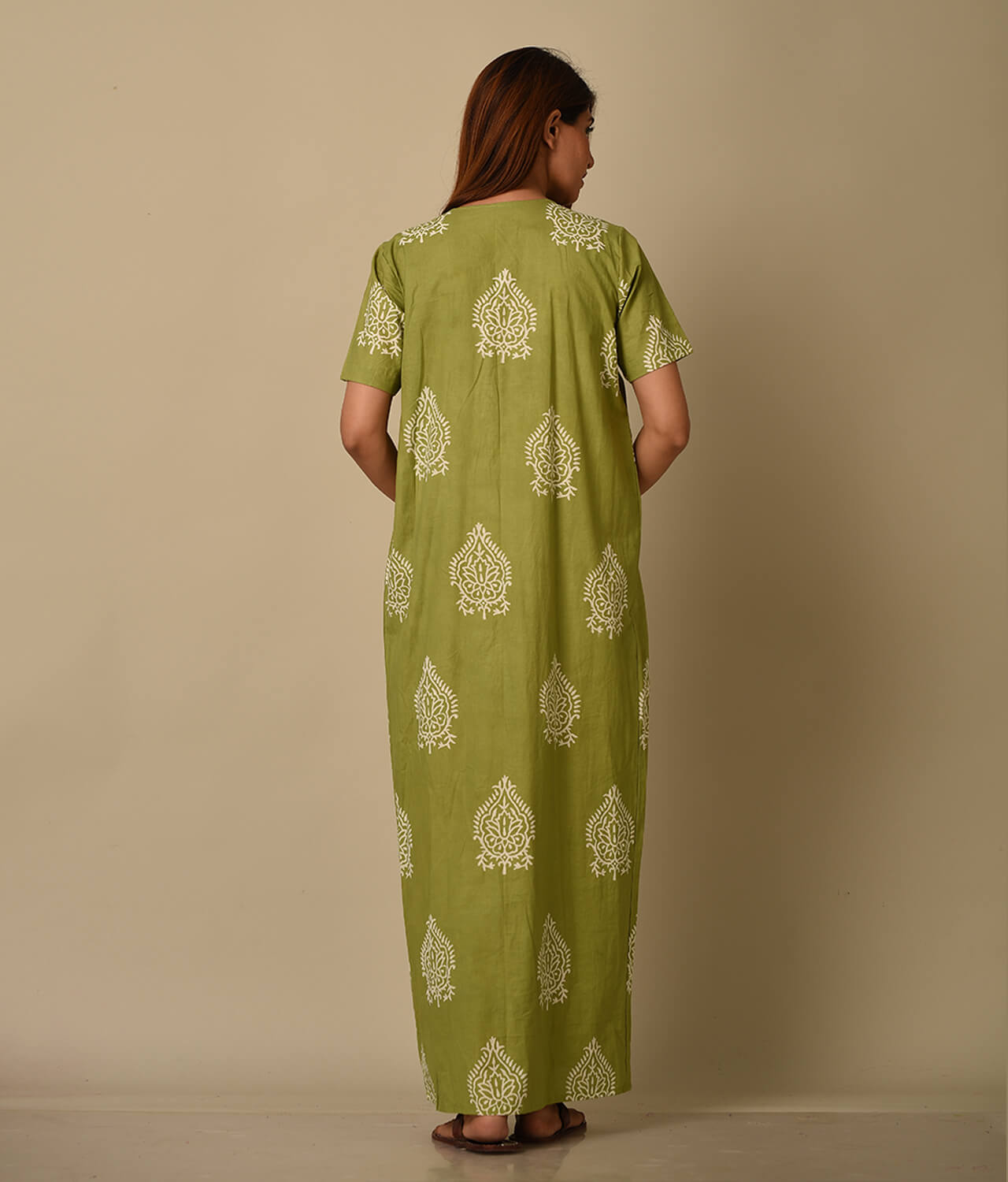 Green Cotton Gown