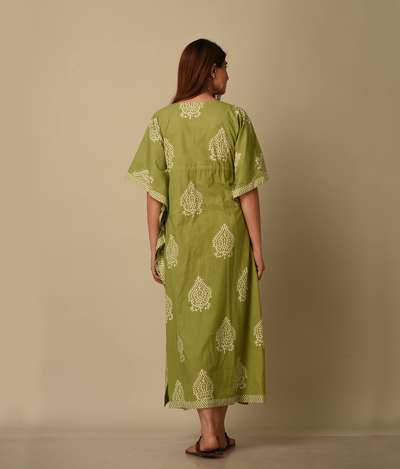 Maternity Kaftan Floral Printed Kaftan Nightie for Women