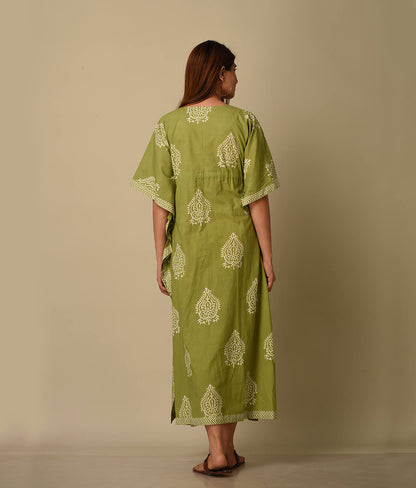 Maternity Kaftan Floral Printed Kaftan Nightie for Women