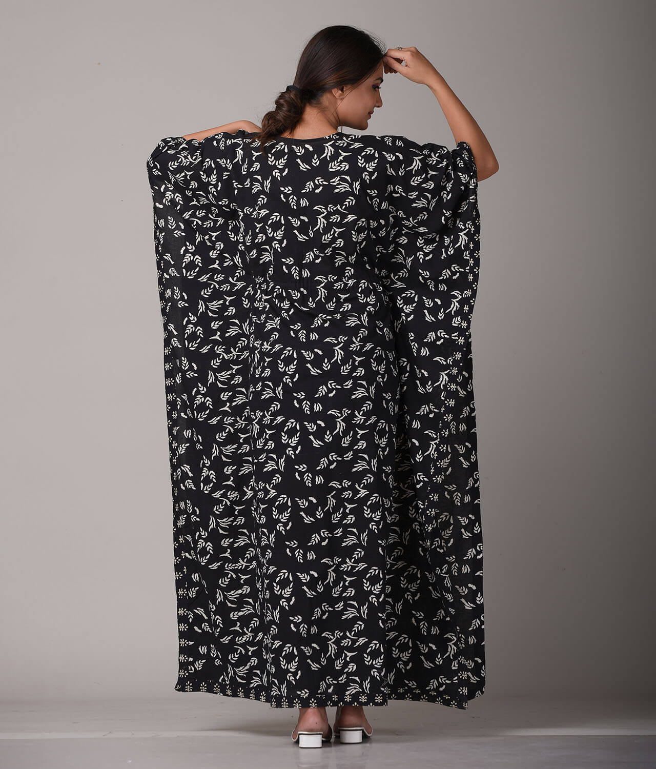 Maternity Cotton Kaftan Black Edition