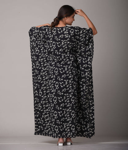 Maternity Cotton Kaftan Black Edition